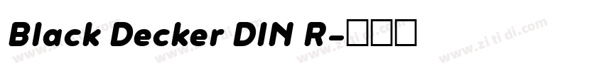 Black Decker DIN R字体转换